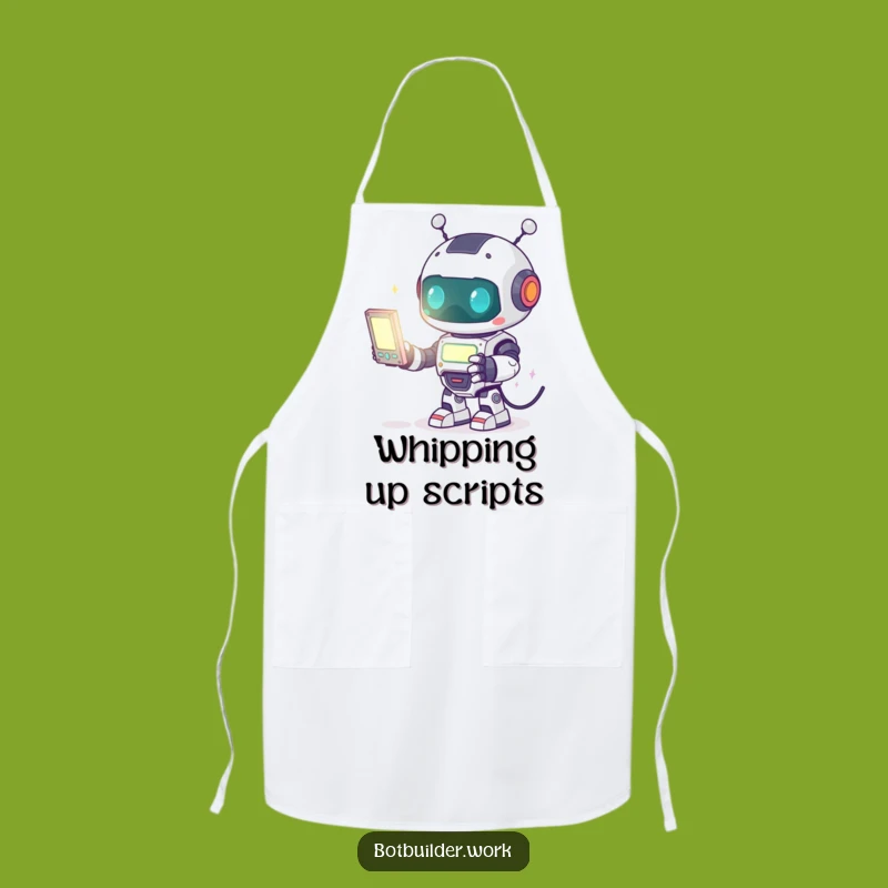 Funny Robot Programmer Apron: Cute Coding Kitchen Wear - Perfect Funny Gift