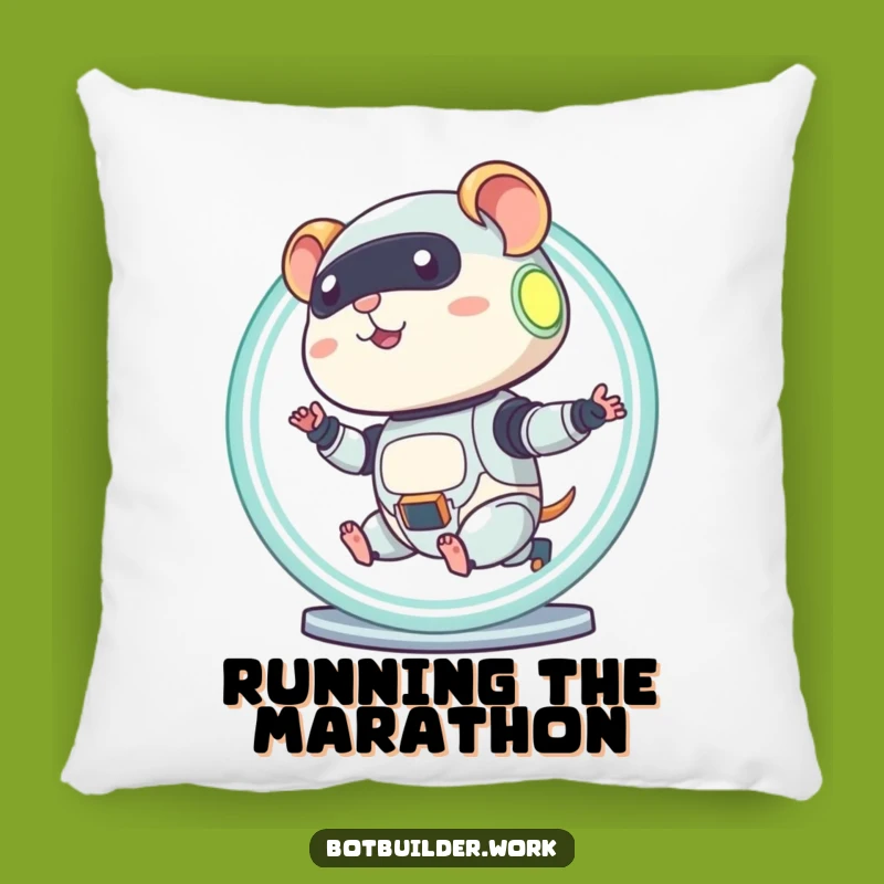 Funny Robot Hamster Pillow: Cozy Humor for Your Rest