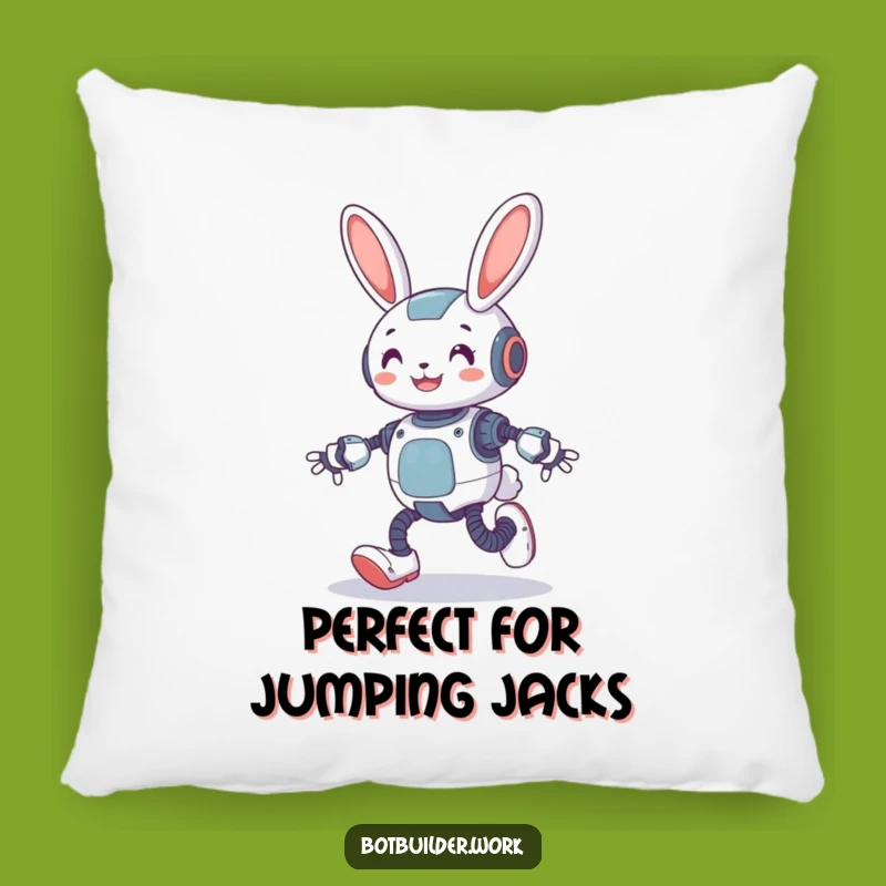 Funny Robot Rabbit Pillow: Cozy Comfort With a Springy Touch