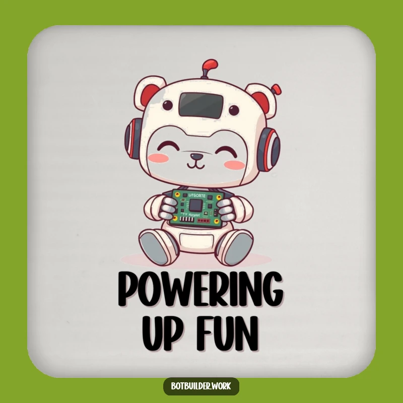 Funny Robot Animal Coaster: Cute Circuit Assembler Decor - Perfect Funny Gift