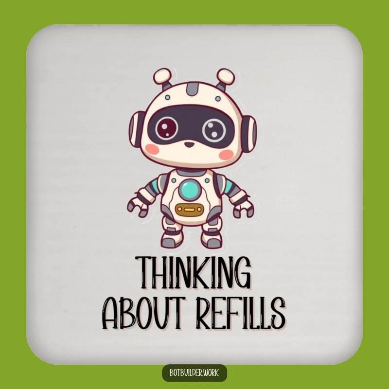 Funny Robot Curious Coaster: Gears Decor - Perfect Funny Gift