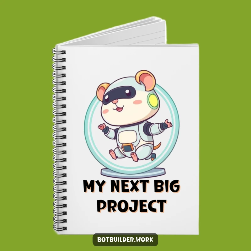 Funny Robot Hamster Notebook: Capture Ideas With Diligent Style